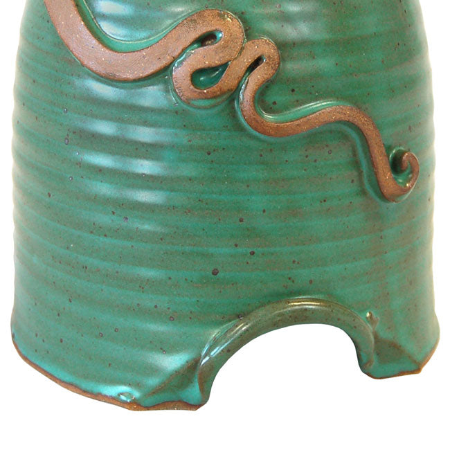 Anthony Stoneware Toad Houses, Teal Green, Pack of 2