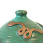 Anthony Stoneware Toad Houses, Teal Green, Pack of 2