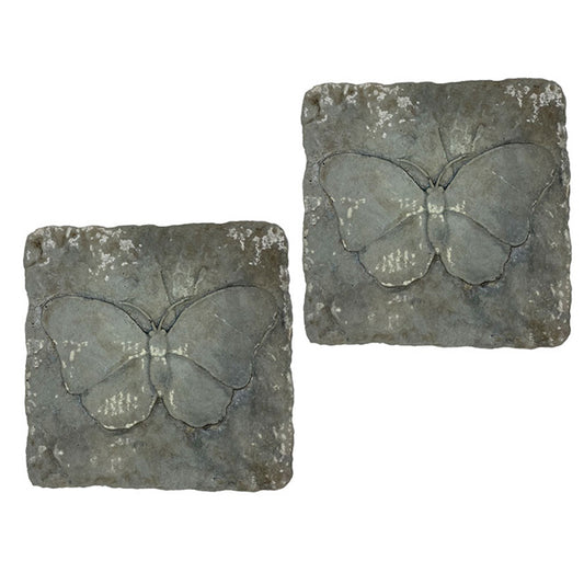 Athens Butterfly Stepping Stones, Cypress, Pack of 2