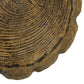 Athens Small Log Stepping Stones, Espresso, Pack of 2