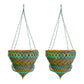 Austram Queen Anne Parasol Hanging Planter, Green, Pack of 2