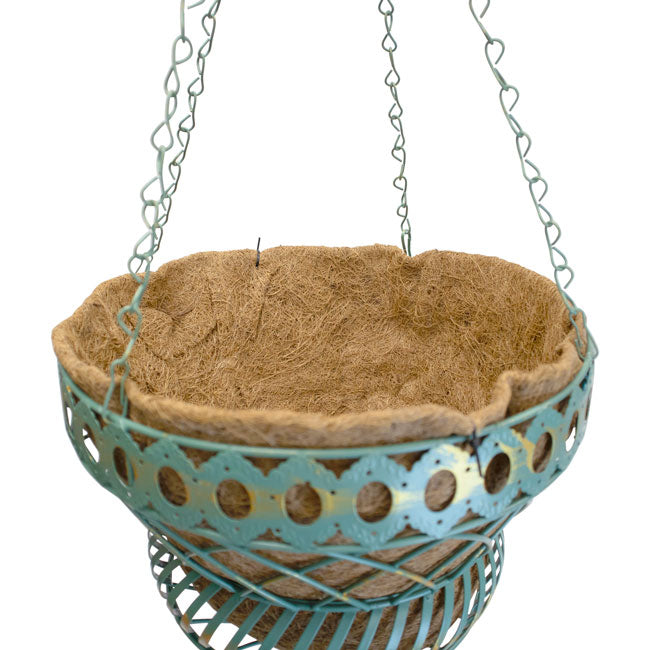 Austram Queen Anne Parasol Hanging Planter, Green, Pack of 6