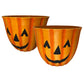 Urban Gardener Jack-O-Lantern Fiber Clay Pots, 12", 2 Pack