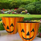 Urban Gardener Jack-O-Lantern Fiber Clay Pots, 12", 2 Pack