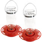 Best-1 Glass Hummingbird Feeder, 16 oz., Set of 2