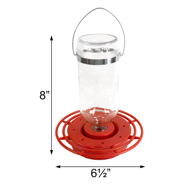 Best-1 Glass Hummingbird Feeder, 16 oz., Set of 2