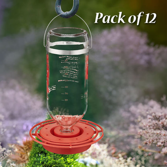 Best-1 Glass Hummingbird Feeders, 32 oz., Pack of 12
