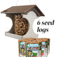 Recycled Plastic Suet Log Bird Feeder & Seed Logs