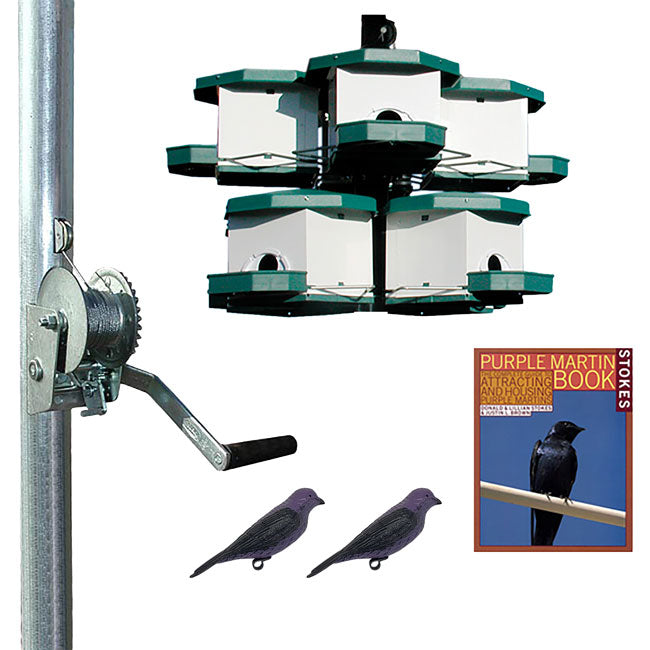 Heritage Farms Quad Pod Purple Martin House Package, 8 Room