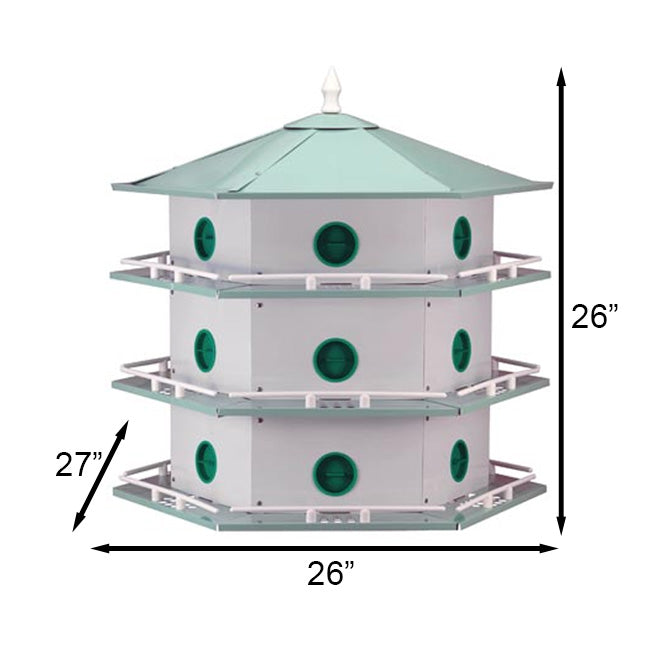 Heath 18-Room Deluxe Purple Martin House Package