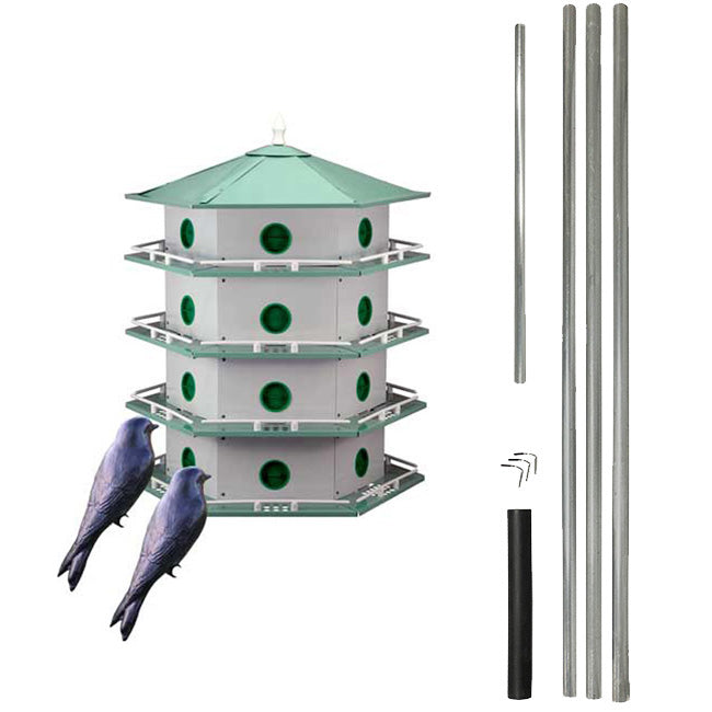 Heath 24-Room Deluxe Purple Martin House Package