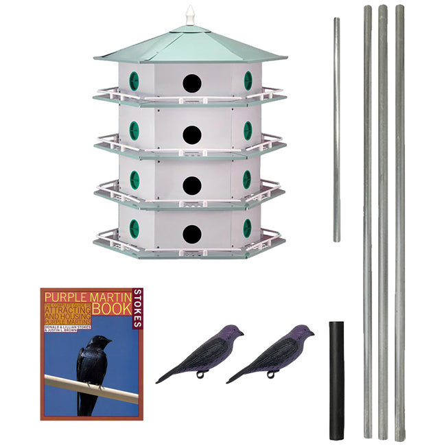 Heath 24-Room Deluxe Purple Martin House Package