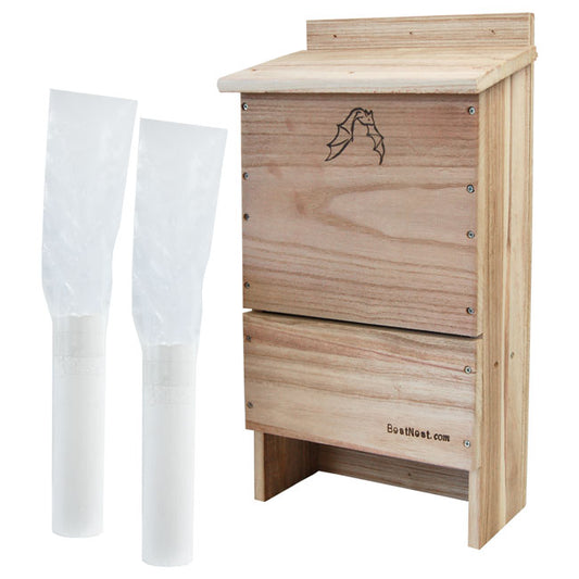 BestNest Triple-Celled Bat House w/ Two Bat Exclusion Tubes