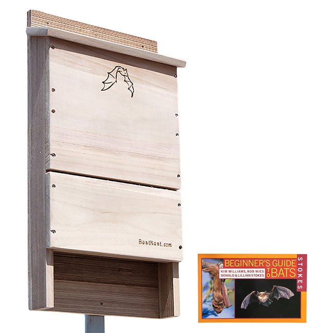 BestNest Single-Celled Bat House Kit with Pole, 85 bats