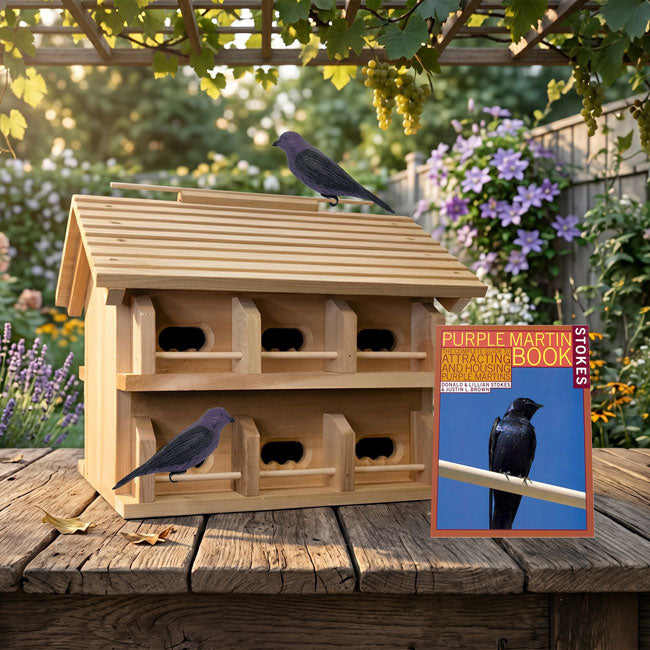Cedar Crescent Entry Purple Martin House Package, 12 Room