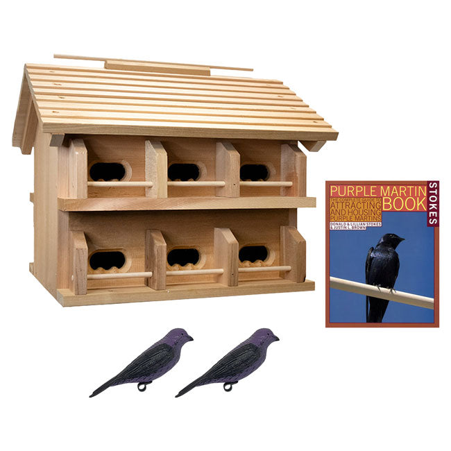 Cedar Crescent Entry Purple Martin House Package, 12 Room