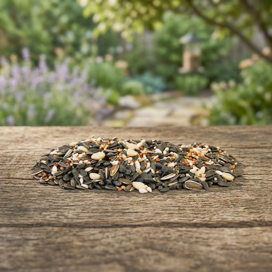 Wild Bird Seed Mix, Deluxe Blend with Fruit