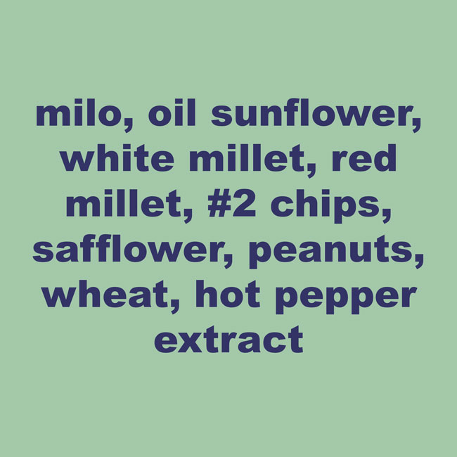 Wild Bird Seed Mix, Firebird Blend, 25 lbs.