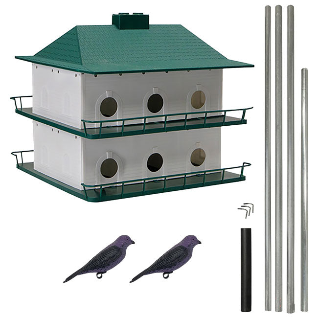 Heath 12-Room Two-Story Purple Martin House Package