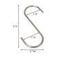 BestNest "S" Hooks, Stainless Steel, 3.5", Pack of 4