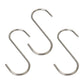 BestNest "S" Hooks, Stainless Steel, 3.5", Pack of 3