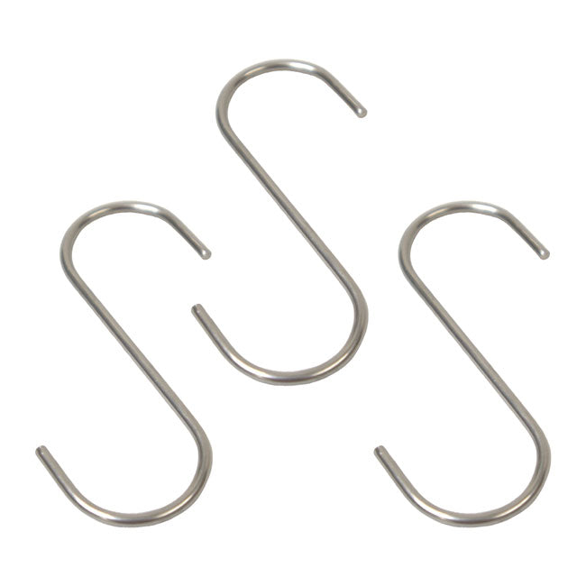 BestNest "S" Hooks, Stainless Steel, 3.5", Pack of 3