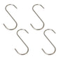 BestNest "S" Hooks, Stainless Steel, 3.5", Pack of 4