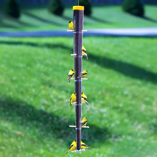 S&K Tornado Clear Collapsible Finch Feeder & Thistle Seed