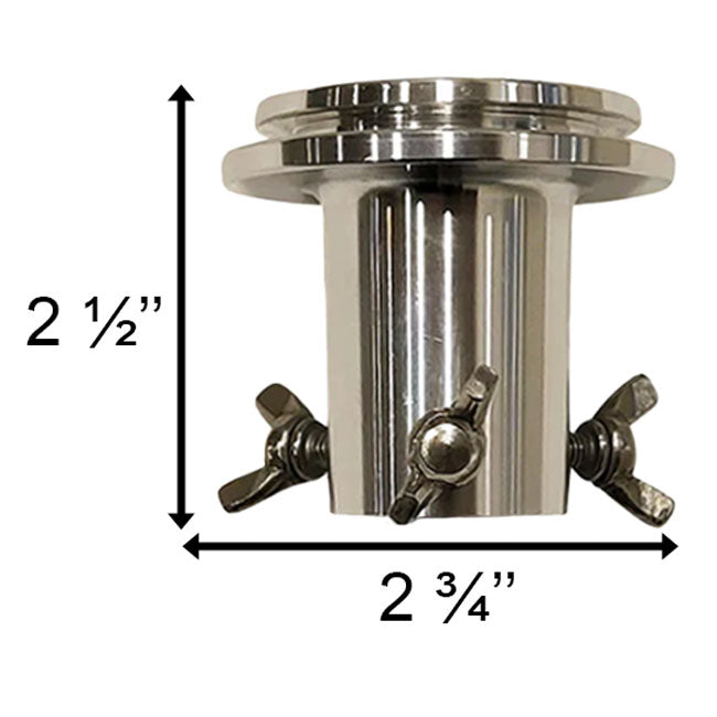 BeakView Aluminum Adapter for 1" Outer Diameter Pole