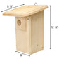 Coveside Classic Eastern Bluebird House with Large Roof