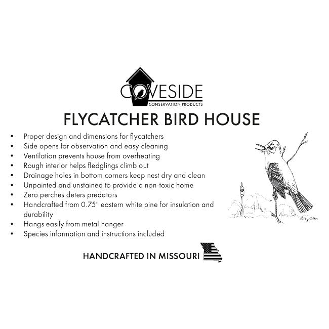 Coveside Flycatcher Bird House