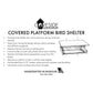 Coveside Covered Platform Bird Shelter