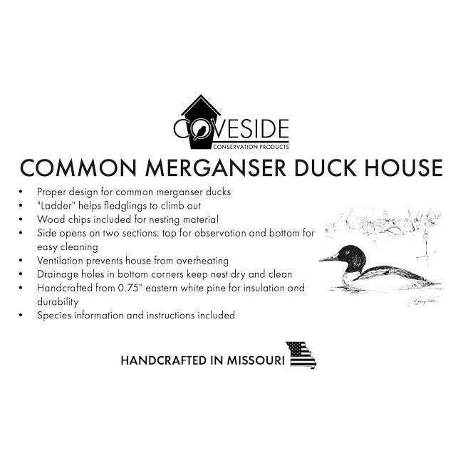 Coveside Common Merganser Duck House