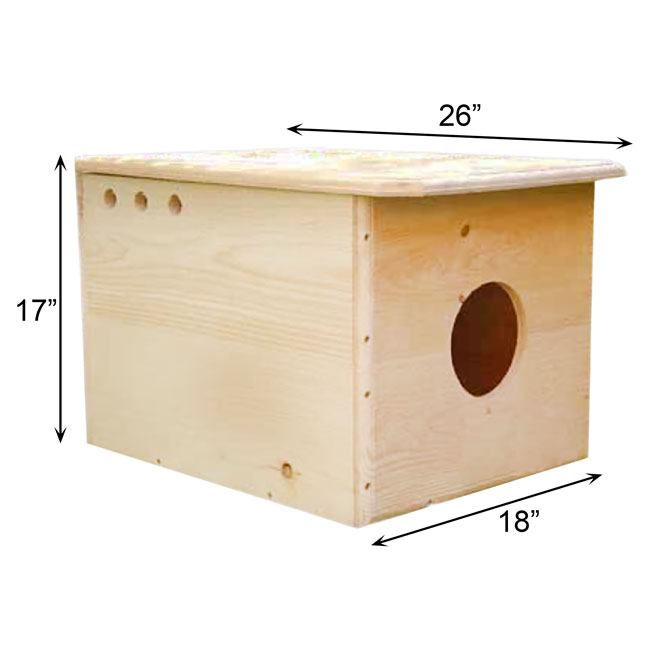Coveside Barn Owl House, Unassembled