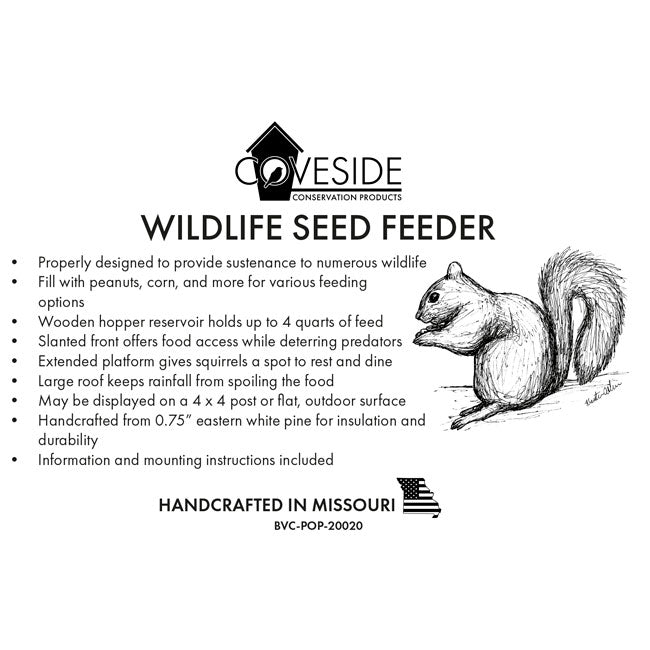 Coveside Wildlife Seed Feeder
