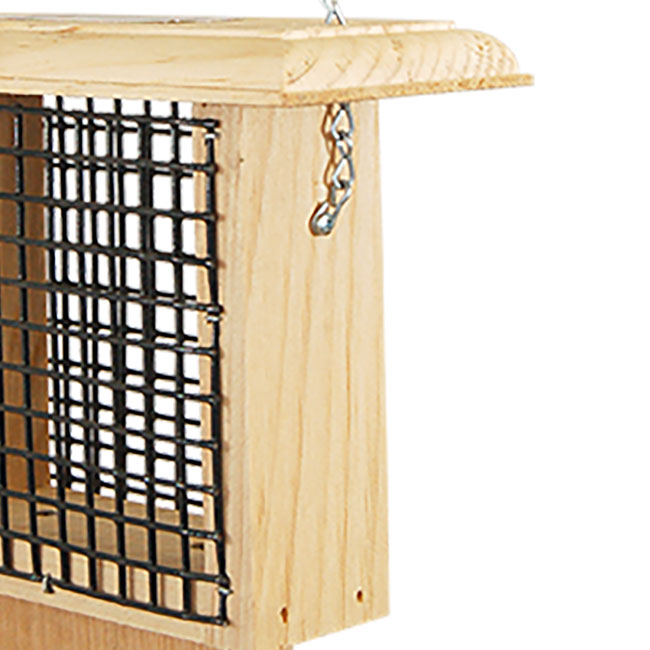 Coveside Woodpecker Suet Feeder with Tail Prop
