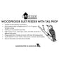 Coveside Woodpecker Suet Feeder with Tail Prop