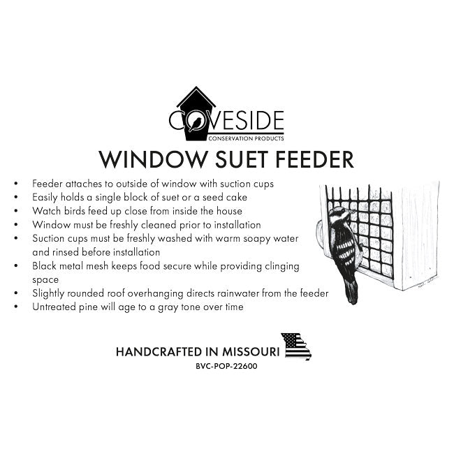 Coveside Window Suet Feeder