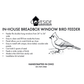 Coveside In-House Breadbox Window Bird Feeder