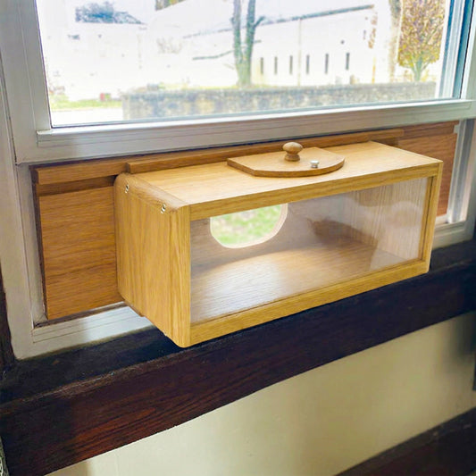 Coveside In-House Window Bird Feeder with Mirrored Back