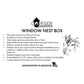 Coveside Window Nest Box DIY Kit