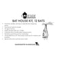 Coveside Bat House Kit, 12 bats