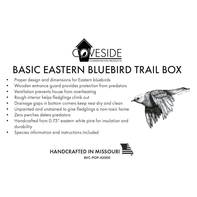 Coveside Basic Eastern Bluebird Trail Box