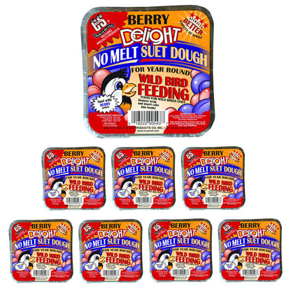 C&S Berry Delight No Melt Suet Cakes, 11.75 oz., Pack of 8