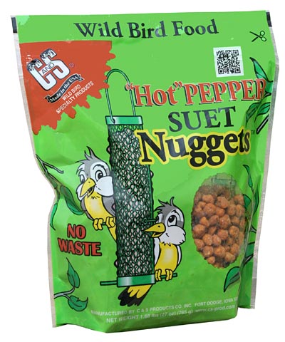 C&S Hot Pepper Suet Nuggets, 27 oz., Pack of 8