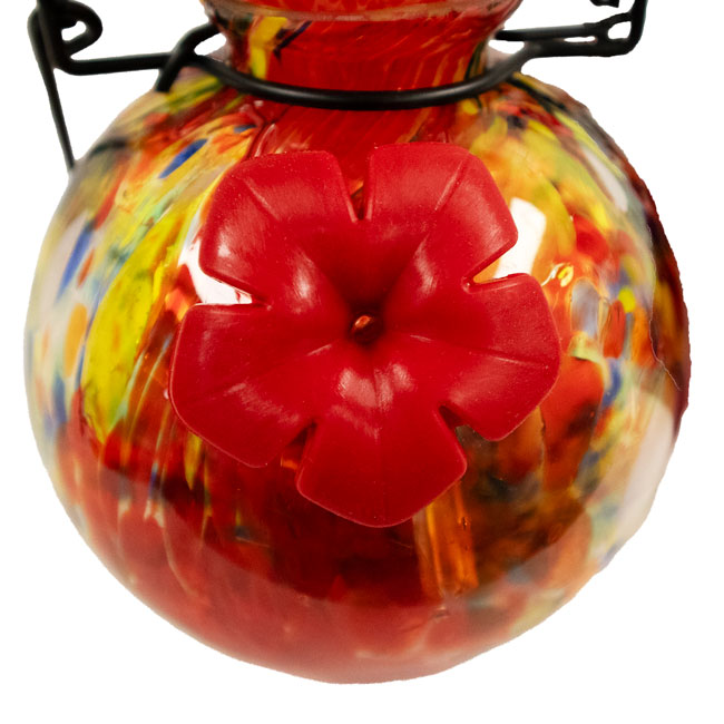 Echo Valley LunaLite Hummingbird Feeder Set, Red & Aqua