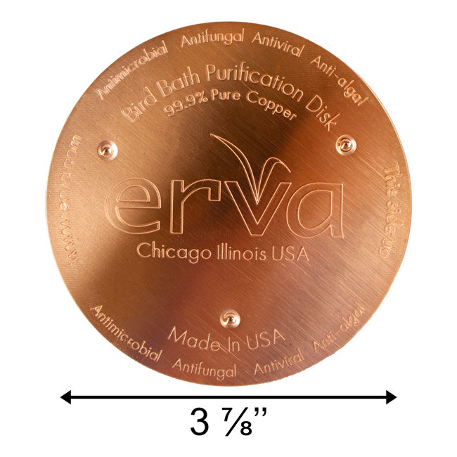 Erva Bird Bath Purification Disks, Copper, Pack of 4