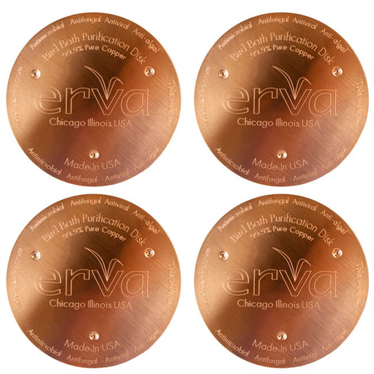 Erva Bird Bath Purification Disks, Copper, Pack of 4