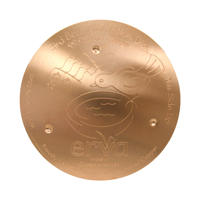 Erva Bird Bath Purification Disks, Copper, Pack of 4