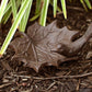 Esschert Design Maple Leaf Bird Baths, Brown, Pack of 2